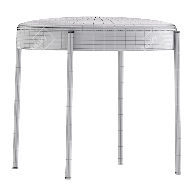 Sleek Stool Design: Verpan SERIES 430 3D model image 4