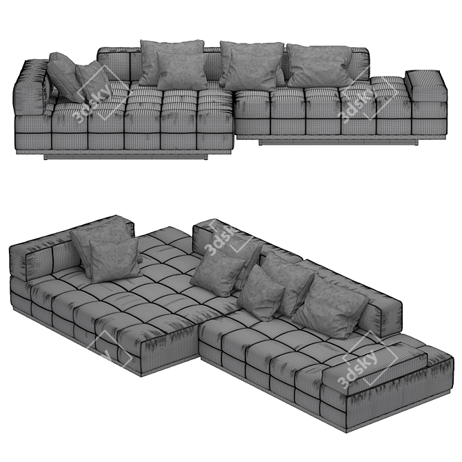 Modern Quadro Sofa | Interia Studio 3D model image 3