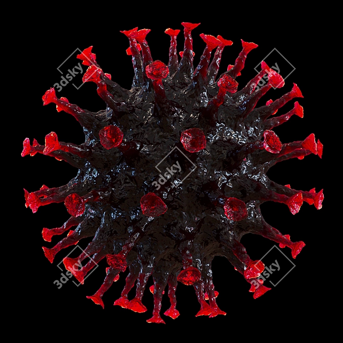 COVID-19 Corona Virus Model 3D model image 1