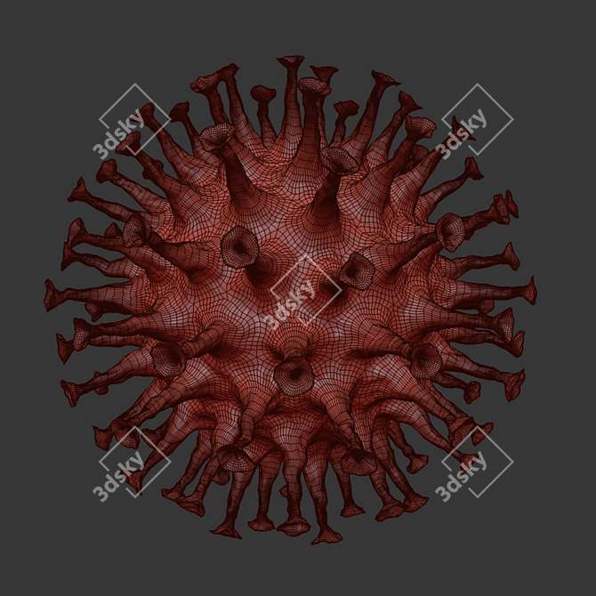 COVID-19 Corona Virus Model 3D model image 2