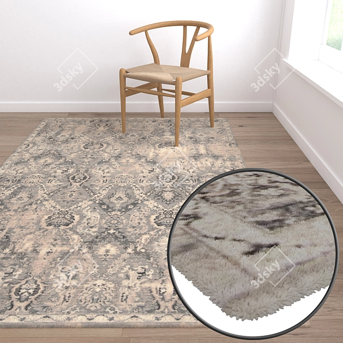 Luxury Carpet Set 500  High-Quality Textures  3D model image 5
