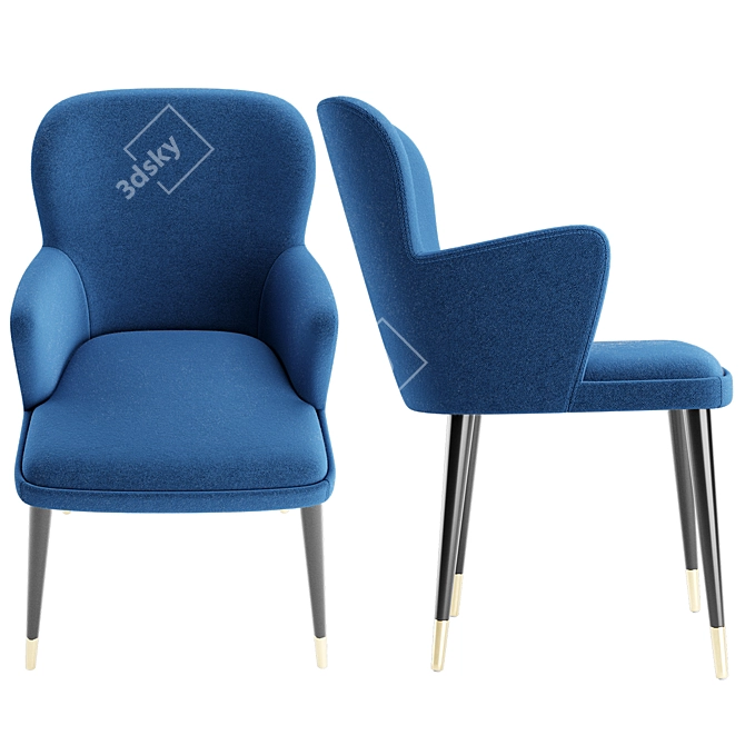 Elegant Idex Chair: Compact and Stylish 3D model image 2