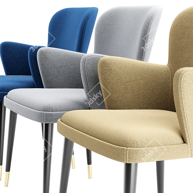 Elegant Idex Chair: Compact and Stylish 3D model image 3