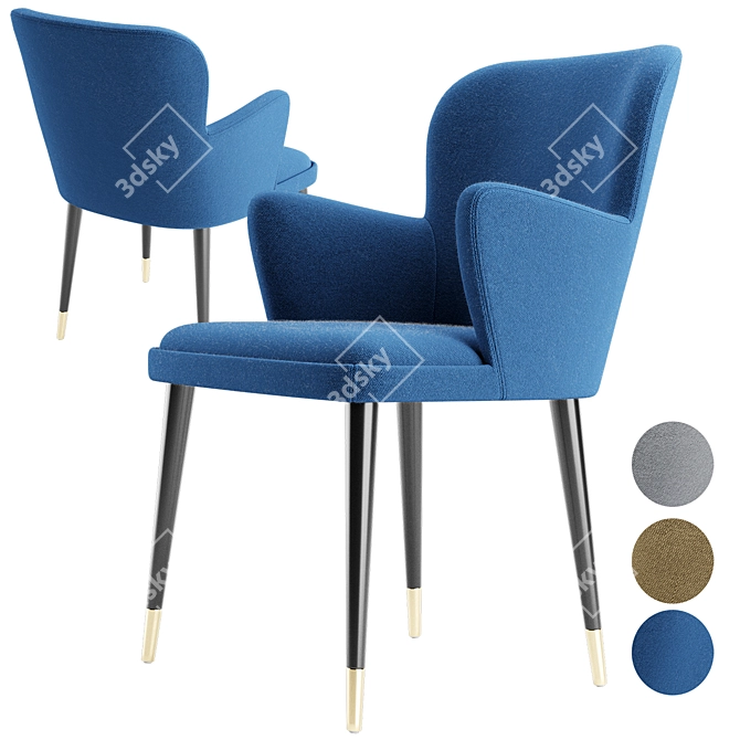 Elegant Idex Chair: Compact and Stylish 3D model image 4