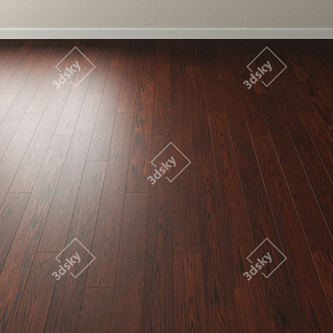 Brazilian Oak Parquet: Inspire the Night 3D model image 2