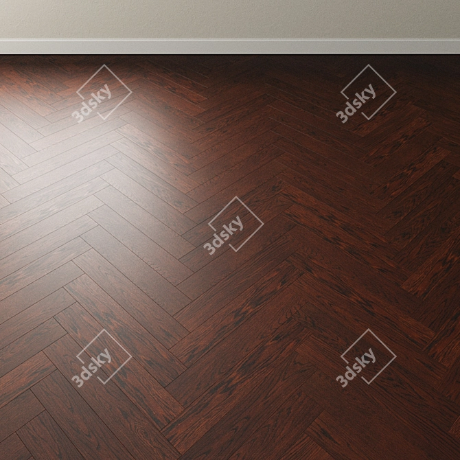 Brazilian Oak Parquet: Inspire the Night 3D model image 3