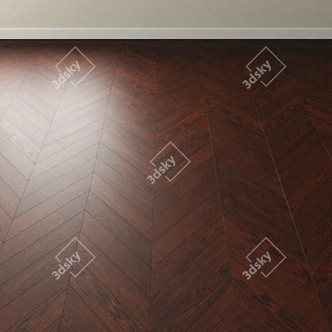 Brazilian Oak Parquet: Inspire the Night 3D model image 4