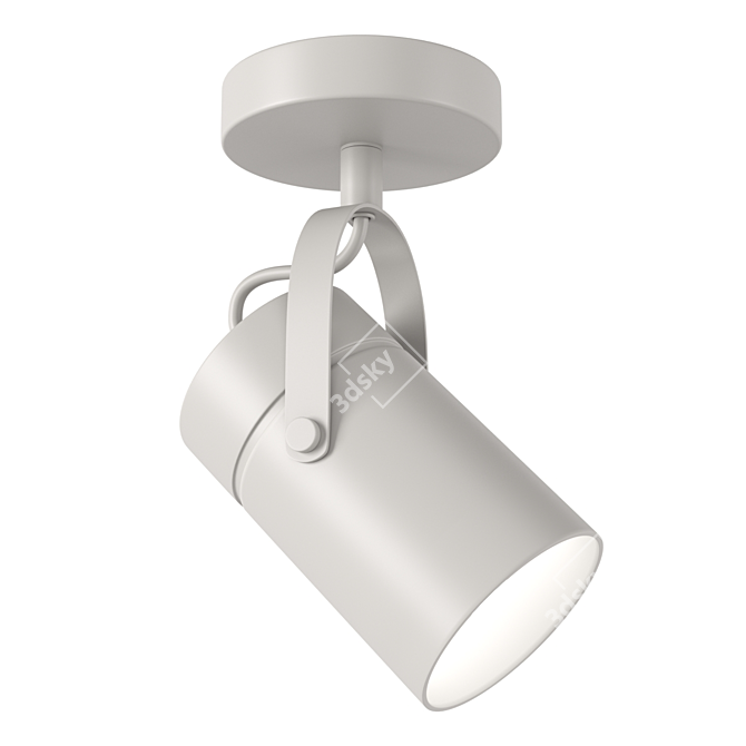 ARUBA Spot 6015-6016: Stylish E27 Pendant Light with Metal Shade 3D model image 1