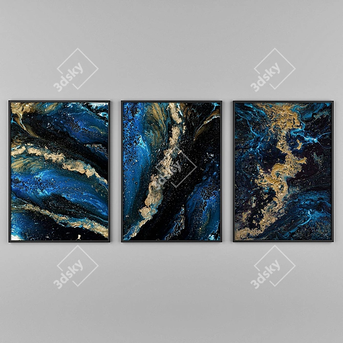 Modern Wall Decor 3D Model 3D model image 1