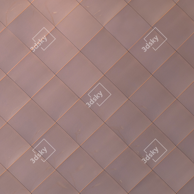 Seamless Copper Texture 3D model image 2