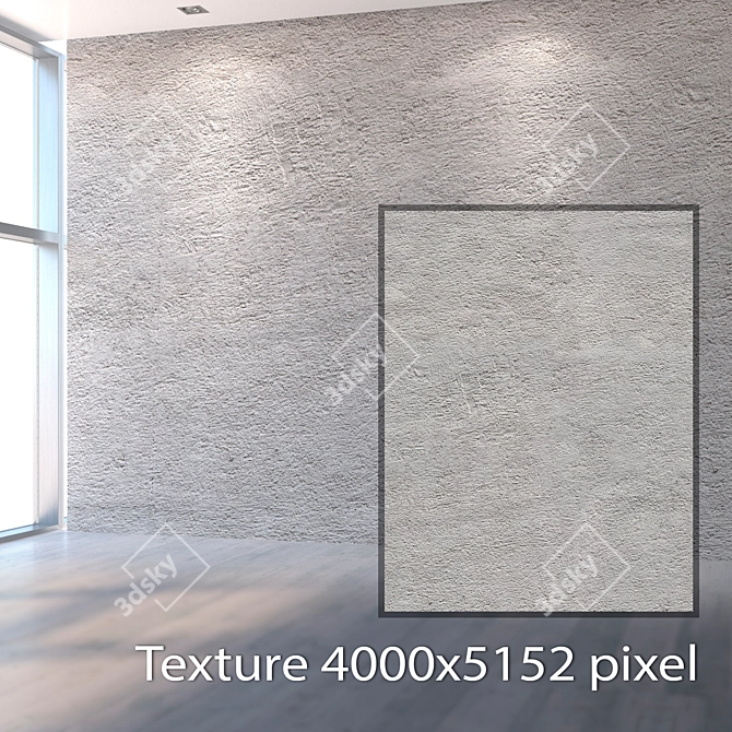 Seamless Rough Stucco Texture 3D model image 2