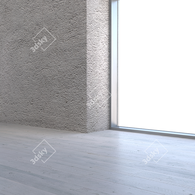 Seamless Rough Stucco Texture 3D model image 3