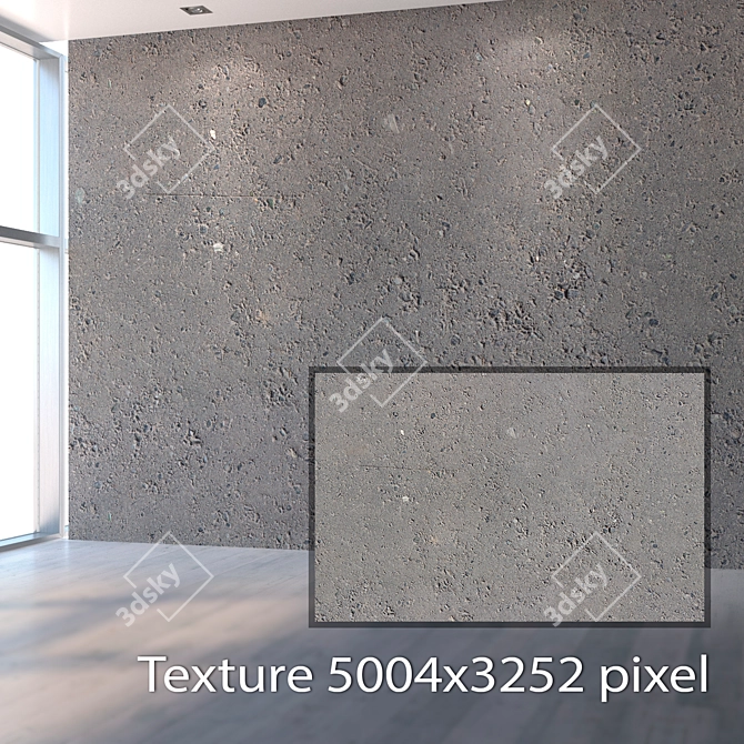 Seamless Concrete Texture Bundle 3D model image 2