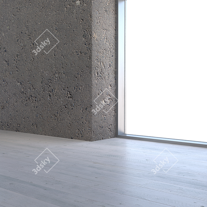 Seamless Concrete Texture Bundle 3D model image 3