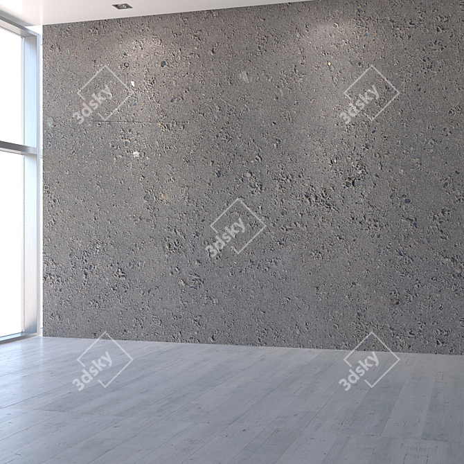 Seamless Concrete Texture Bundle 3D model image 5