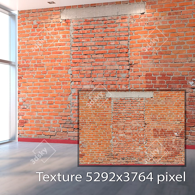 Title: Seamless Blocked Wall Texture 3D model image 2