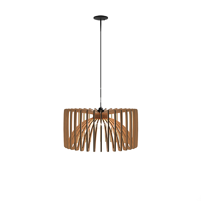 George Oliver Bannon 1 - Wooden Pendant Light 3D model image 1