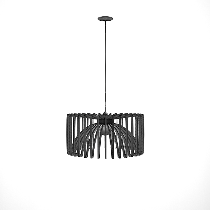 George Oliver Bannon 1 - Wooden Pendant Light 3D model image 2