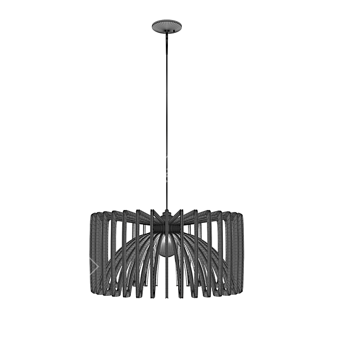 George Oliver Bannon 1 - Wooden Pendant Light 3D model image 5