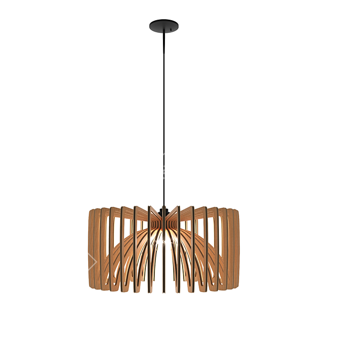 George Oliver Bannon 1 - Wooden Pendant Light 3D model image 6