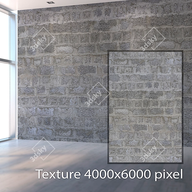 Seamless Textured Blocks 3D model image 2