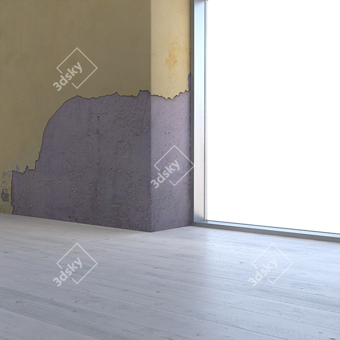 Seamless Stucco Texture Kit 3D model image 3