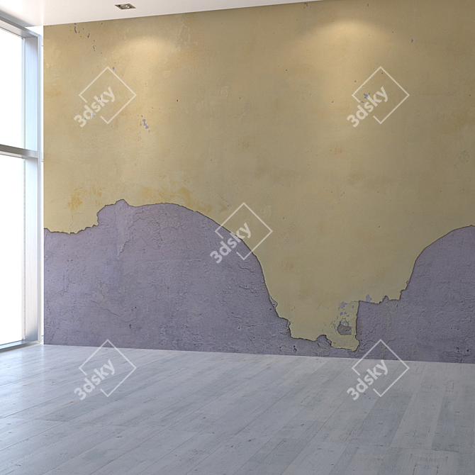 Seamless Stucco Texture Kit 3D model image 5