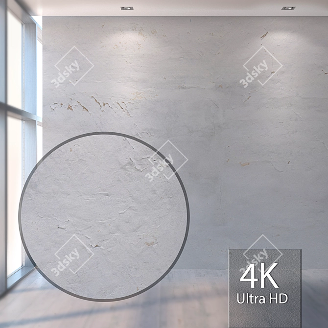 Seamless Plaster Texture 3D model image 1