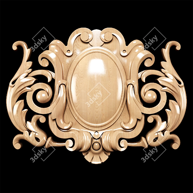 Classic Carved Cartridge Overlay | High-Quality 3D Model 3D model image 10
