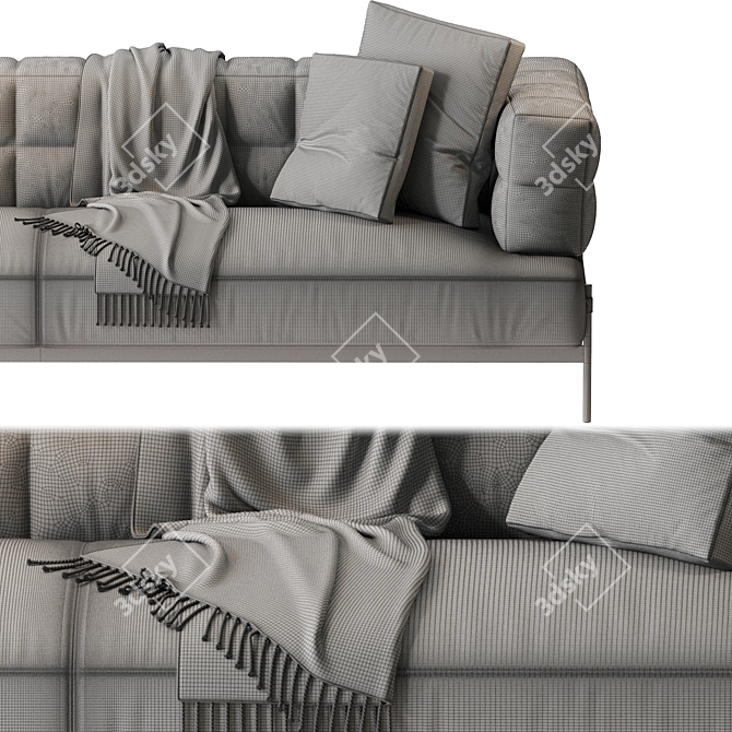 Sleek Aston Martin V220 Sofa 3D model image 3