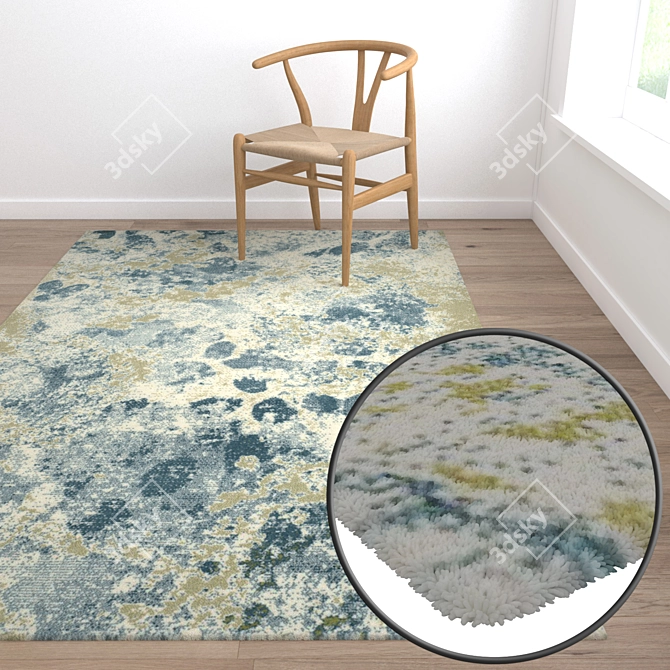 Luxury Carpet Set: High-Quality Textures 3D model image 5