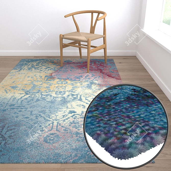 Luxury Carpets Set for High-Quality Renders 3D model image 5