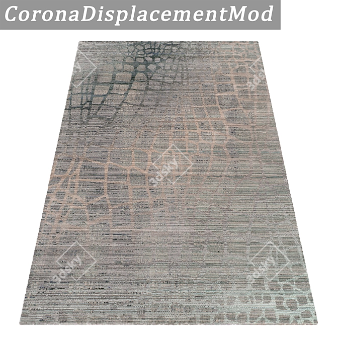 Premium Carpets Set: 3 High-Quality Textured Rugs 3D model image 4