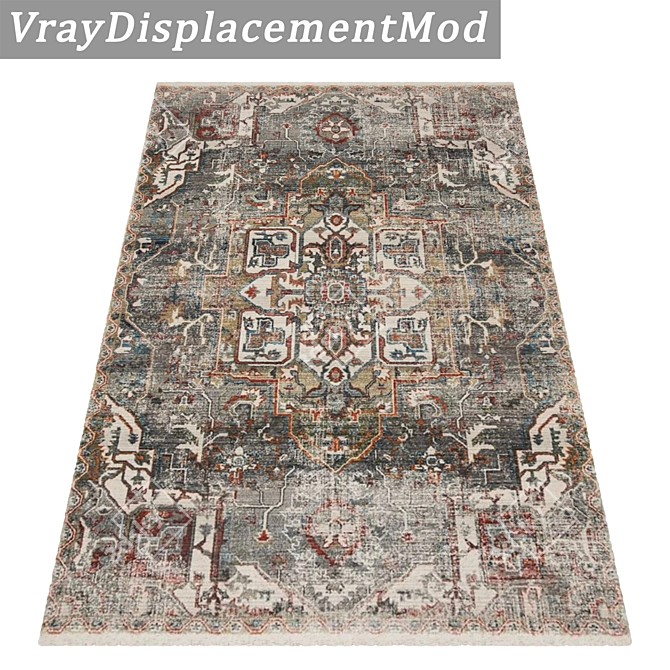 Versatile 3-Piece Carpet Set 3D model image 3