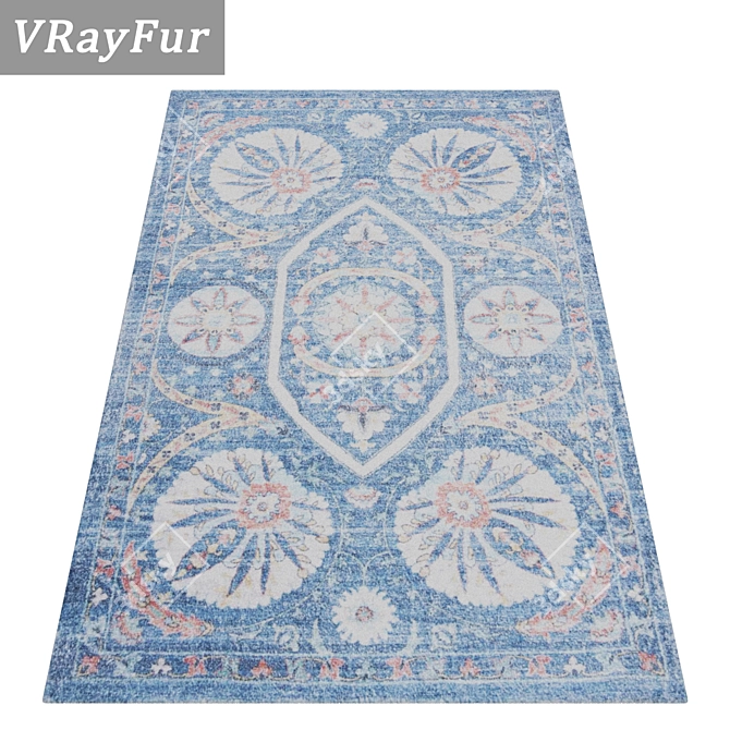 High-Quality Carpets Set 3D model image 2