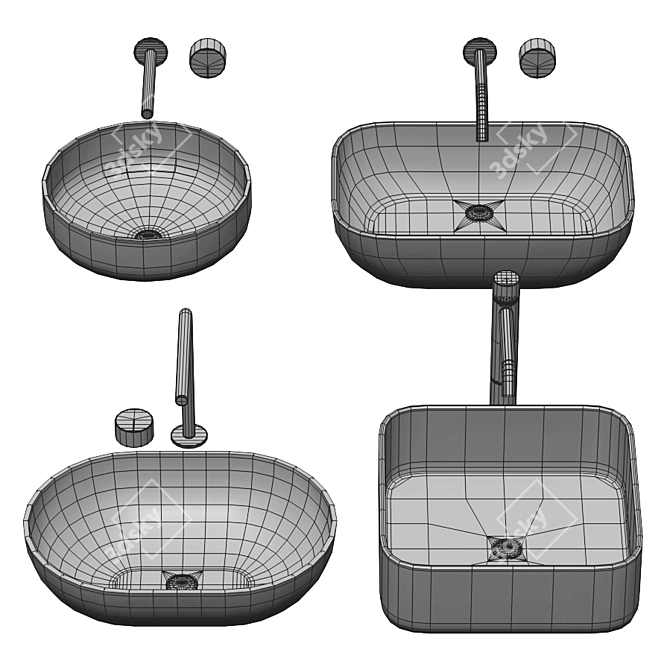 Mira Collection: Stylish Faucets 3D model image 5