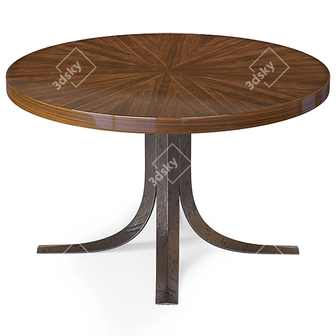 Sleek Talos Cocktail Ottoman 3D model image 1