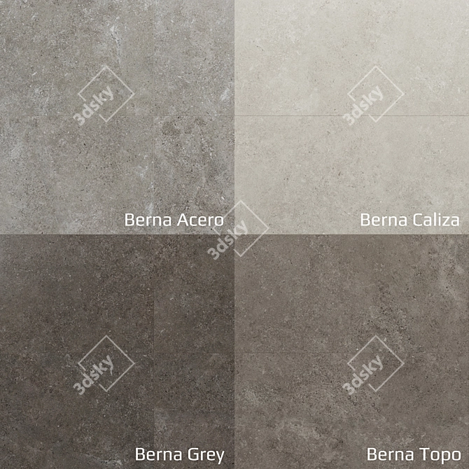 Porcelanosa Berna Collection: Deco, Mosaic, Stripe 3D model image 4