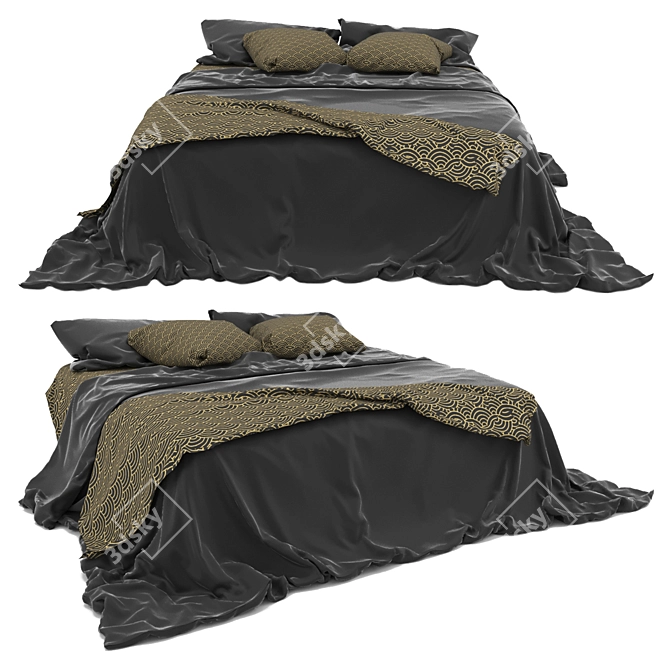 Modern 2015 Bed Design 3D model image 1