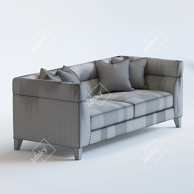 Boystown Sofa: Elegant American-made Seating 3D model image 3