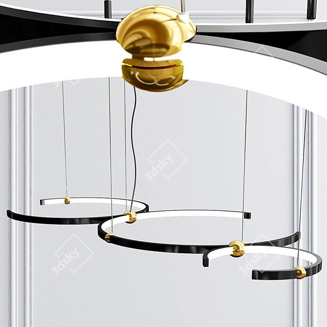 Modern LED Pendant Light 3D model image 2