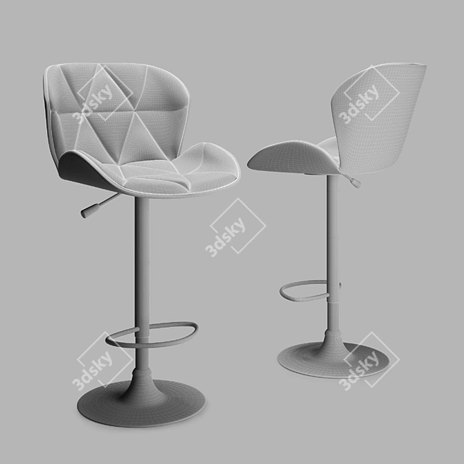 Diamond Bar Stool 3D model image 2