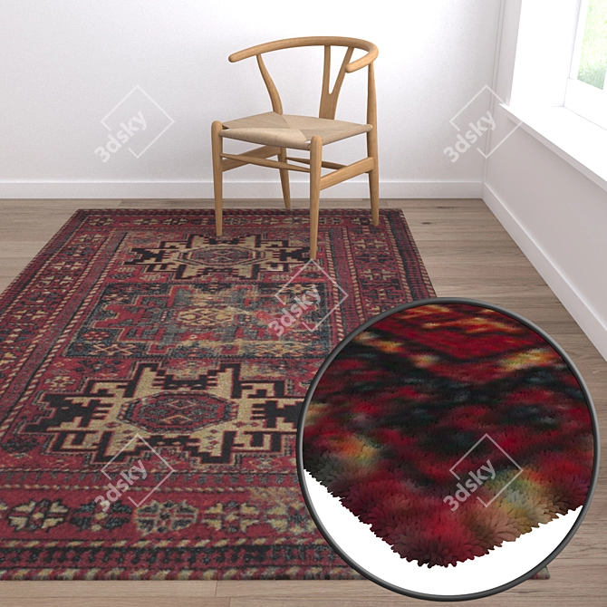 High-Quality Carpets Set 3D model image 5