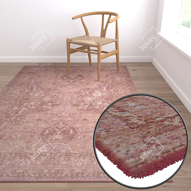 Elite Rug Set: High-Quality Textures 3D model image 5