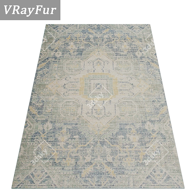 Versatile High-Quality Carpet Set 3D model image 4