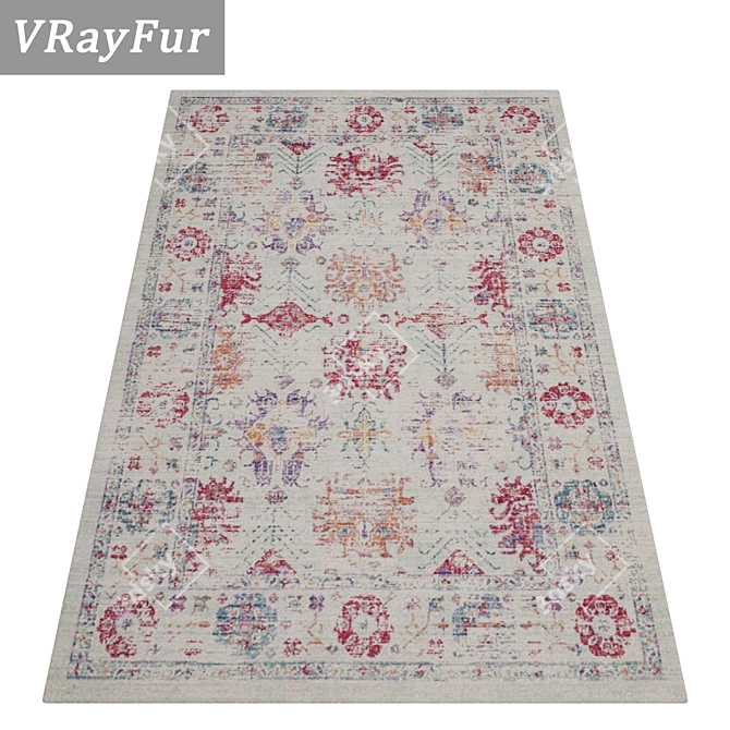 Luxury Carpets Set 3D model image 2