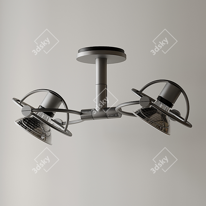 Sleek Soffitto Ceiling Spotlight 3D model image 3