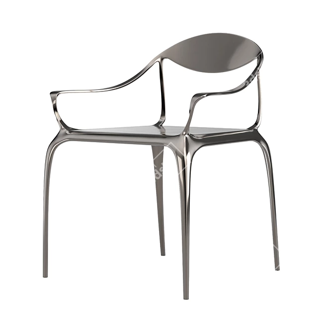 Vaughn Metal Armchair 3D model image 3