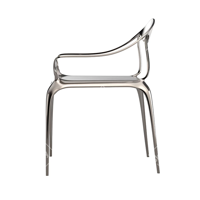 Vaughn Metal Armchair 3D model image 4