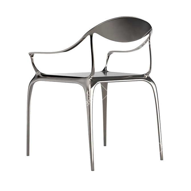 Vaughn Metal Armchair 3D model image 5